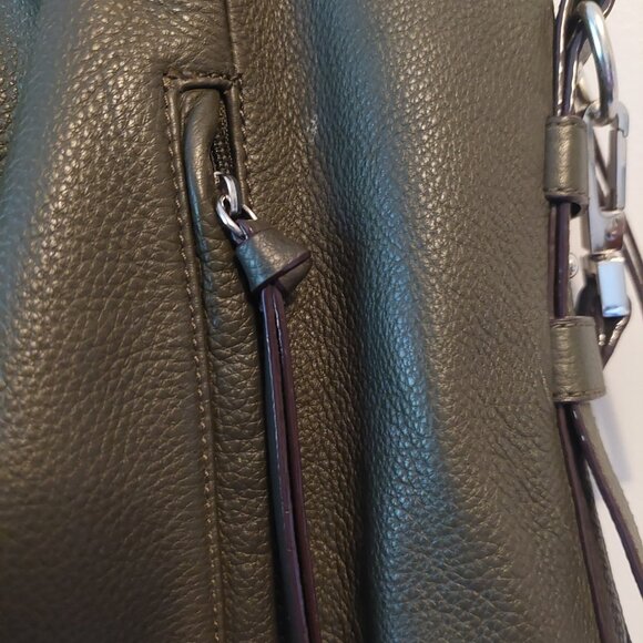 Green leather Sanctuary crossbody bag - Picture 6 of 9